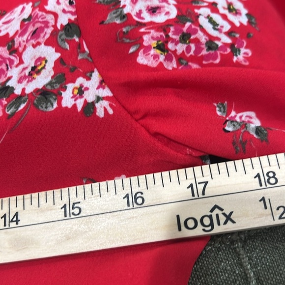 Halogen women’s Floral print tie waist long sleeve dress size XS - Picture 11 of 12